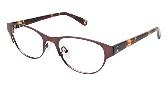 Sperry Top-Sider Cape May Eyeglasses, C01 Matte Chocolate Brown