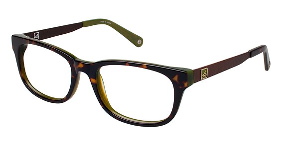 Sperry Top-Sider Harwich Eyeglasses, C02 TORTOISE/OLIVE