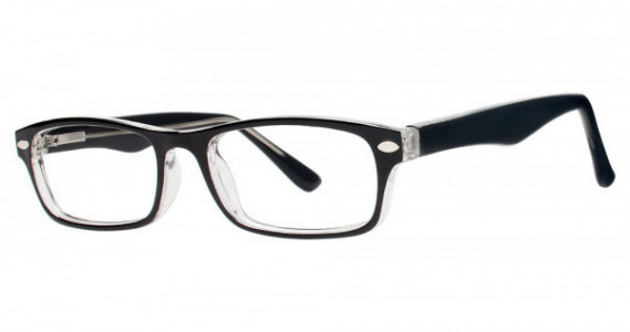 Modern Optical CARE Eyeglasses, Black/Crystal