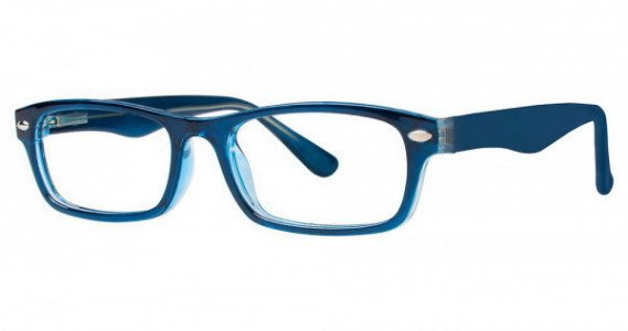 Modern Optical CARE Eyeglasses, Navy/Crystal