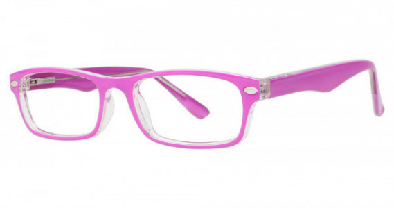 Modern Optical CARE Eyeglasses, Pink/Crystal
