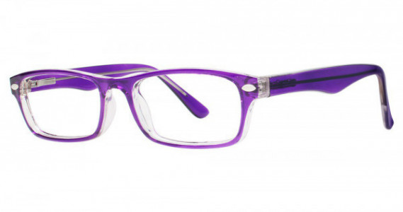 Modern Optical CARE Eyeglasses, Purple/Crystal