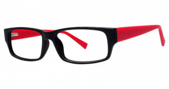 Modern Optical HARVEST Eyeglasses, Black/Red