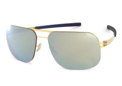 ic! berlin U5 Alex Sunglasses, Sun-Gold / Silver Mirrored