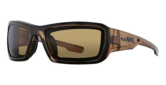 Wiley X WX KNIFE Sunglasses, Brown Crystal (Polarized Bronze)