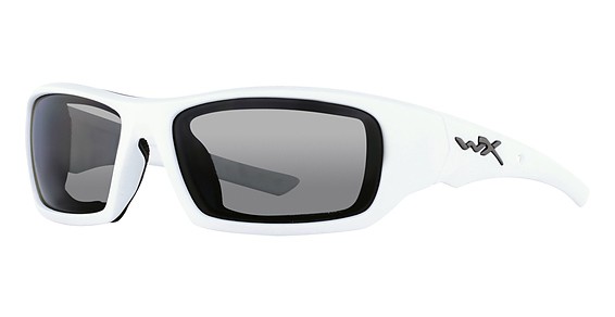 Wiley X WX ARROW Sunglasses, Matte White (Polarized Grey Silver Flash)
