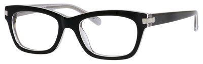 Kate Spade Zenia Eyeglasses, 0JBH(00) Black Silver Sparkle