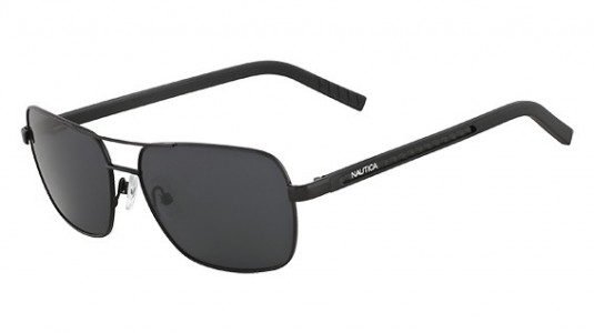 Nautica N8505S Sunglasses, 740 SHINY BLACK