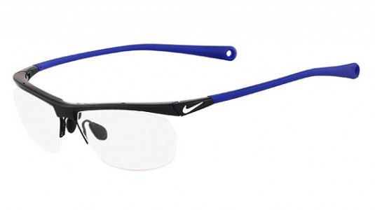 Nike NIKE 7072/1 Eyeglasses, (001) SHINY BLACK/DEEP ROYAL BLUE