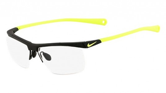 Nike NIKE 7072/2 Eyeglasses, (002) MATTE BLACK/VOLTAGE