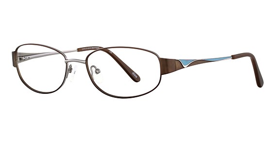 Cote D'Azur CDA 230 Eyeglasses, 2 Chocolate/Aqua