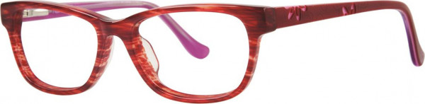 Kensie Flower Eyeglasses, Red