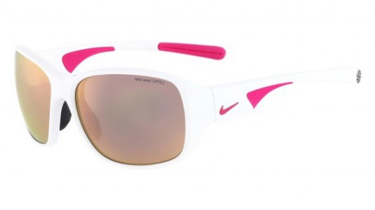 Nike NIKE EXHALE R EV0817 Sunglasses, 296 WH/VIV PNK/GRY ROS GOLD FLA