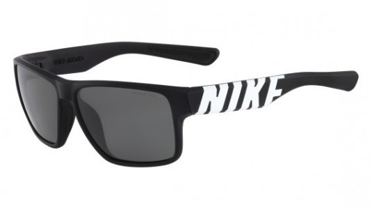 Nike NIKE MOJO EV0784 Sunglasses, (018) MATTE BLACK/WHITE WITH GREY  LENS