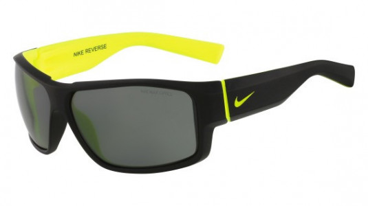Nike NIKE REVERSE EV0819 Sunglasses, (047) MATTE BLACK/VOLT WITH GREY  LENS
