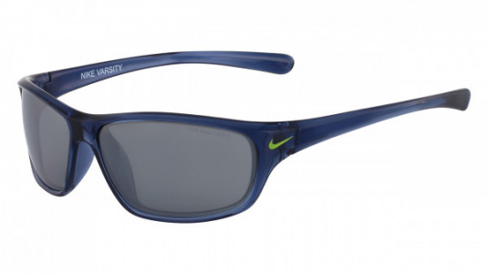 Nike NIKE VARSITY EV0821 Sunglasses, (407) CRYSTAL GYM BLUE/VOLT WITH GREY W/SILVER FLASH  LENS