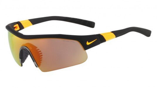 Nike SHOW X1 PRO R EV0804 Sunglasses, 049 MAT BLK/LAR ORG/GRYW/ML ORG MR