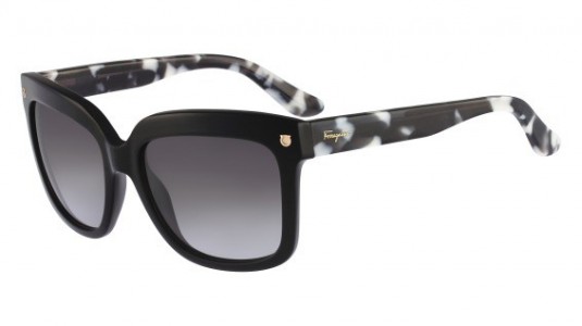 Ferragamo SF676S Sunglasses, 001 BLACK