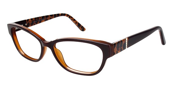 Ann Taylor AT300 Eyeglasses, C02 Brown/Animal