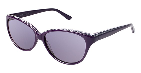 Ann Taylor AT505 Sunglasses, C02 Burgundy/Leopard