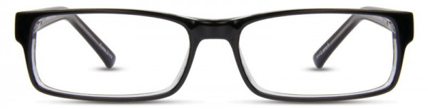 Elements EL-170 Eyeglasses, 1 - Black / Crystal