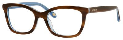 Fossil Drea Eyeglasses, 0DY1(00) Blonde Blue