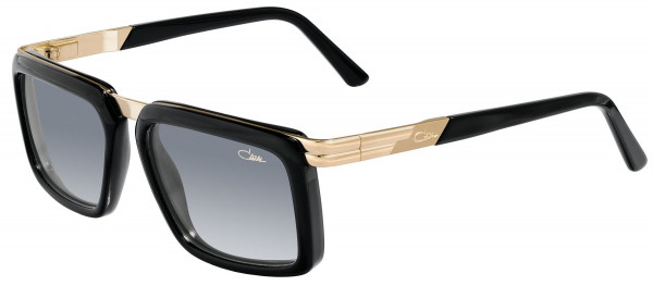 Cazal Cazal 6006/3 Sunglasses, 001 Black-Gold/Grey Gradient lenses