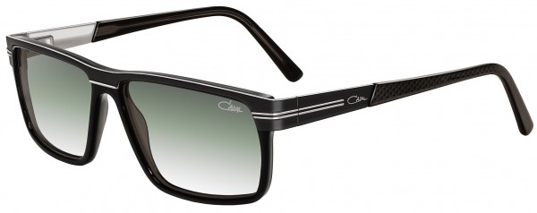 Cazal Cazal 6007/3 Sunglasses, 001 Mat Black-Silver/Grey Gradient Lenses