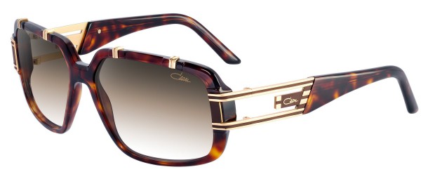 Cazal Cazal 8012 Sunglasses, 002 Tortoise-Brown-Gold/Brown Gradient lenses