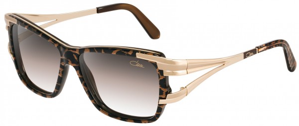 Cazal Cazal 8013 Sunglasses, 002 Brown Leopard-Gold/Brown Gradient lenses