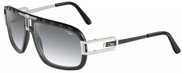 Cazal Cazal 8014 Sunglasses, 002 Mat Black-Silver/Grey Gradient lenses