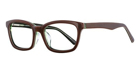 Elan 3012 Eyeglasses, Russet/Green