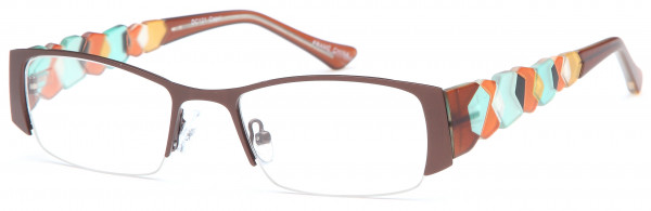 Di Caprio DC121 Eyeglasses, Brown
