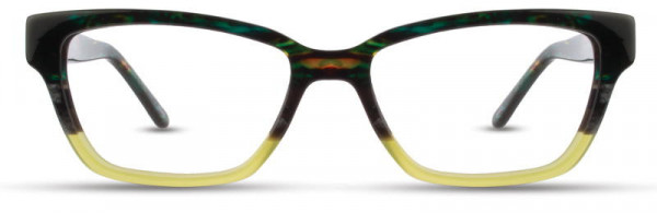 Adin Thomas AT-290 Eyeglasses, 1 - Emerald / Gray / Lime