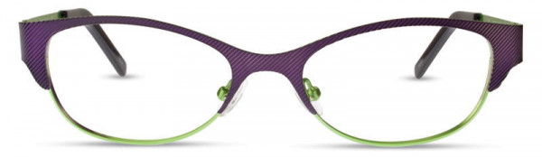 David Benjamin DB-172 Eyeglasses, 3 - Plum / Lime
