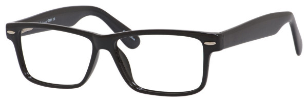 Enhance EN3881 Eyeglasses, Shiny Black