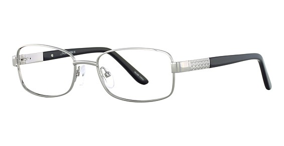Joan Collins 9789 Eyeglasses, Silver/Black