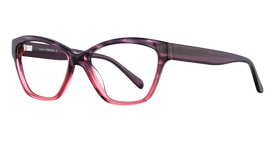 Miyagi 2554 Milan Eyeglasses, Black/Pink Gradient