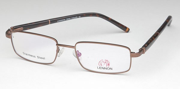 John Lennon L3000 Eyeglasses, 3-Brown