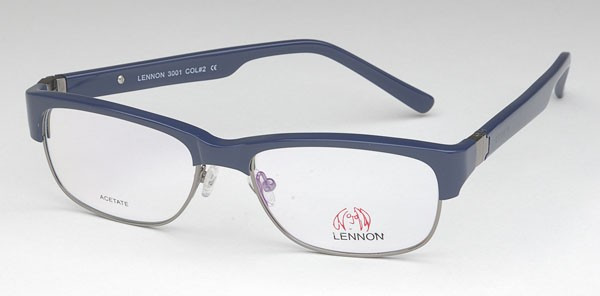 John Lennon L3001 Eyeglasses, 2-Navy