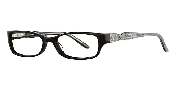 Karen Kane Forsythia Eyeglasses, Black/Silver