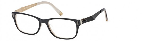 Dakota Smith DS-1010 Eyeglasses, D - Black/Beige