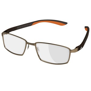 adidas AF23 Invoke Full Rim Performance Steel Eyeglasses, 6050 brown matte