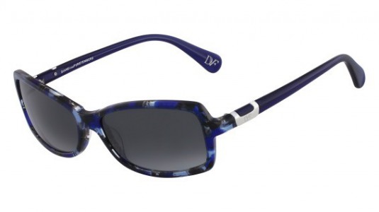 Diane Von Furstenberg DVF589S PHOEBE Sunglasses, 427 BLUE LEAVES