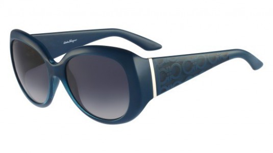 Ferragamo SF721S Sunglasses, 416 PETROL BLUE