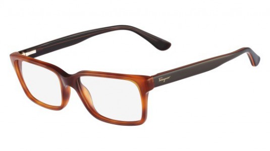 Ferragamo SF2670 Eyeglasses, 228 BROWN TORTOISE
