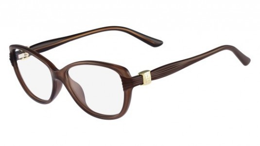 Ferragamo SF2681R Eyeglasses, (220) TRANSLUCENT BROWN