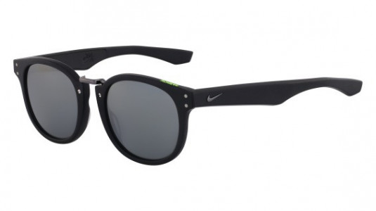 Nike ACHIEVE EV0880 Sunglasses, (007) MATTE BLACK/VOLT WITH GREY W/SILVER FLASH  LENS