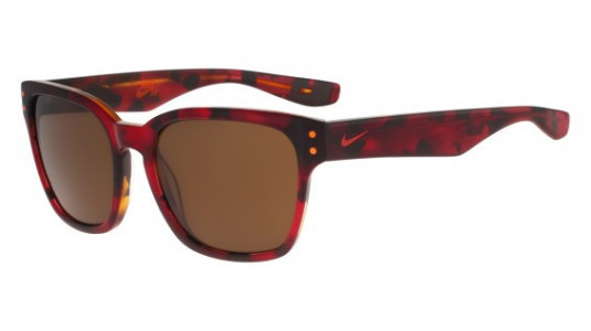 Nike VOLANO EV0877 Sunglasses, (660) TEAM RED TORTOISE/TOTAL ORANGE WITH BROWN  LENS