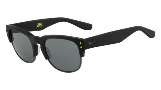 Nike VOLITION EV0879 Sunglasses, (001) MATTE BLACK/GUNMETAL WITH GREY W/SILVER FLASH  LENS
